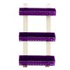 Полка 3-х ярусная прямая для ванной комнаты R-Plastic Ротанг 13300/violet