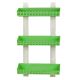 Полка 3-ярусная прямая для ванной комнаты R-Plastic Ротанг 13300/green