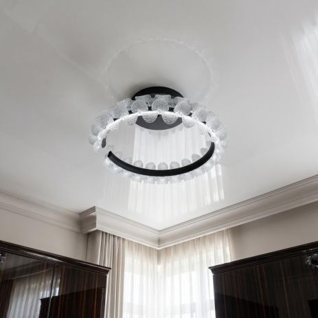 Стильный светильник с пультом Diasha 50W до 12 м² цвет Черный 2511/500BK