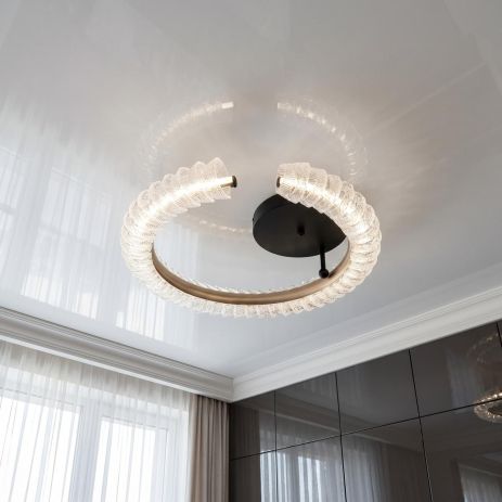 Потолочная люстра Diasha 50W до 12 м² цвет Золото Шампань 2509/500CG