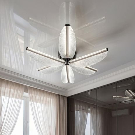 Оригинальная люстра Лед Diasha 75W до 18 м² цвет Золото Шампань 2407/6L CG