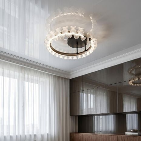 Светодиодная люстра Diasha 50W до 12 м² цвет Золото Шампань 2511/500CG