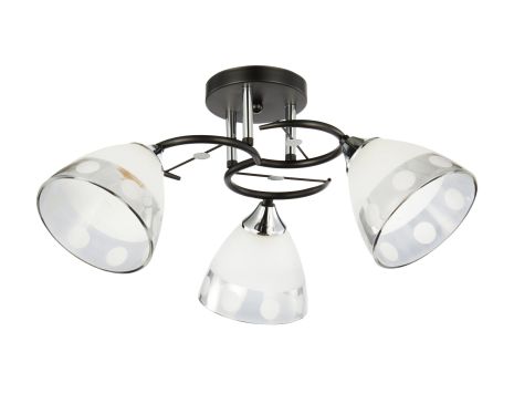 Люстра декоративна INTEREES V 6116-3 BK+CR