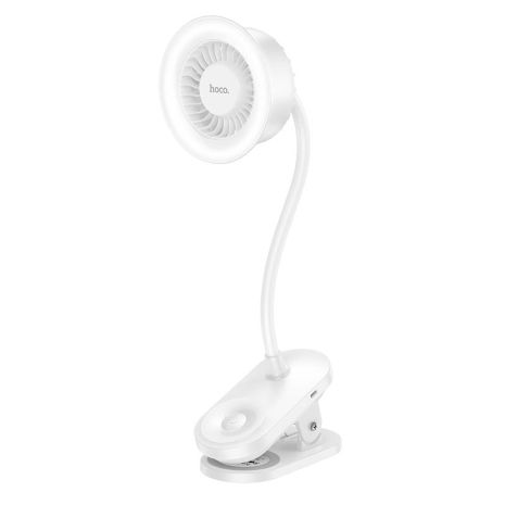 Вентилятор HOCO clip mount fan HX610 |3 Levels, 6h, 65dB| white