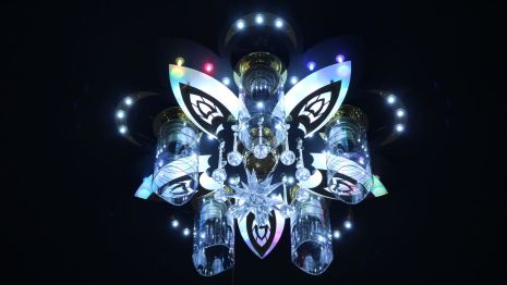 Люстра "космос" на 6 лампочок з підсвіткою V 70057-5+1А-500