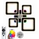 Люстра потолочная светодиодная с музыкальной колонкой и RGB подсветкой VALESO YZD1275 Черный