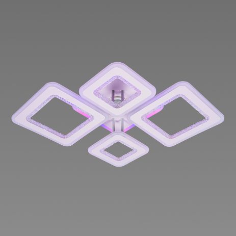 Люстра стельова світлодіодна з музичною колонкою та RGB підсвіткою для великої вітальні та студії VALESO YZD12