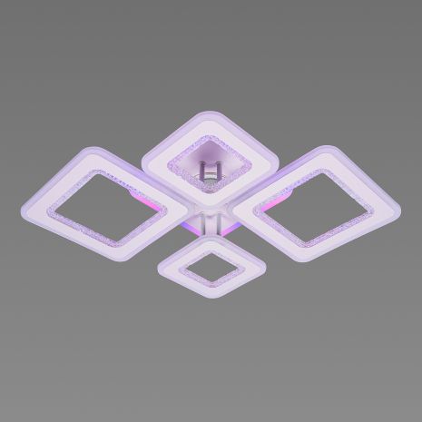 Люстра стельова світлодіодна з музичною колонкою та RGB підсвіткою для великої вітальні та студії VALESO YZD12