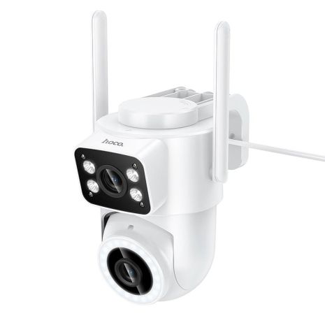 Камера відеоспостереження HOCO D9 outdoor PTZ HD | Full HD 2MP, WiFi 2.4G, IP65 | white