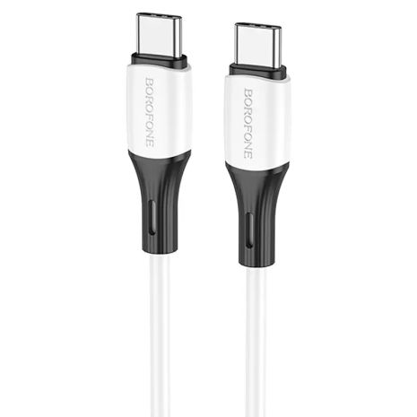 Кабель Borofone BX79 Type-C to Type-C PD 60W 1m білий