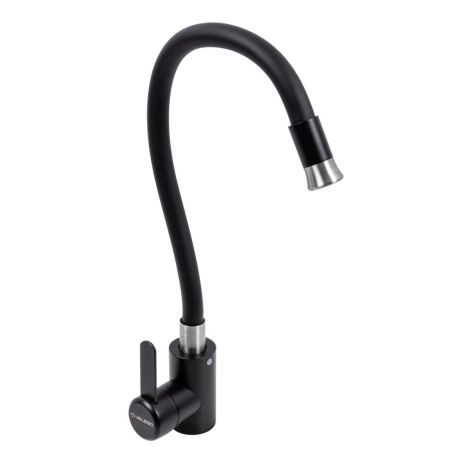 Змішувач кухонний VALESO KT 90, гнучкий, чорний матовий