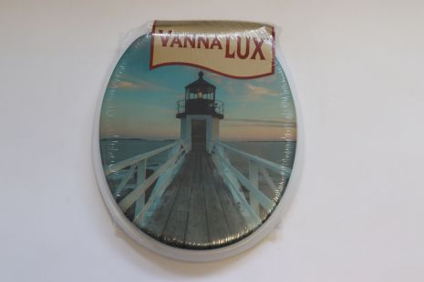 Сидіння-кришка для унітазу м'яка Vanna Lux біла Туреччина w504-1