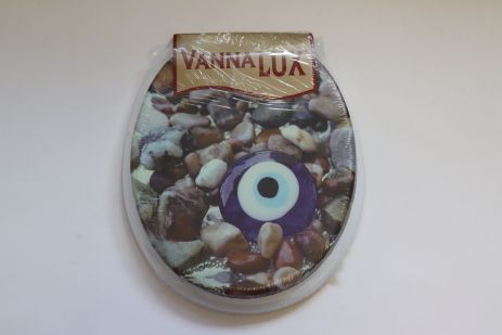 М'яка кришка-сидіння для унітазу Vanna Lux з Туреччини біла w504-3