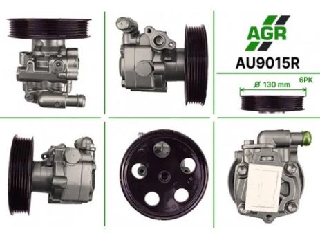 Насос ГУР с механическим приводом, AUDI A4 2007-2012, A5 2007-2012, AGR (AU9015R)