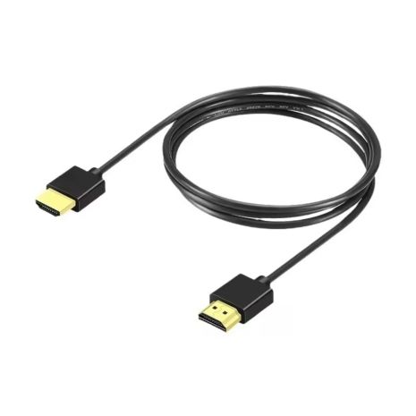Кабель HDMI Slim / 2K 144Hz (4K 60Hz) / Тонкий (3.2mm), 2m (200cm) Black