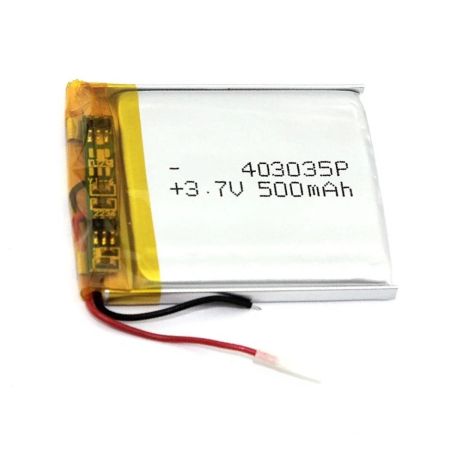 Аккумулятор 403035P универсальный с контроллером, 40 х 30 х 37 мм (500 mAh)/ для MP4, DVD, GPS, PSP, DVR, телефонов