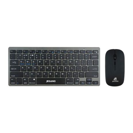 Беспроводная Клавиатура и Мышь JEQANG JB-326 dual-mode, battery Серый