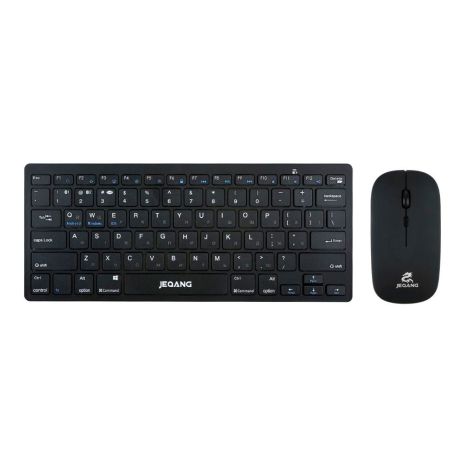 Беспроводная Клавиатура и Мышь JEQANG JB-326 dual-mode, battery Черный