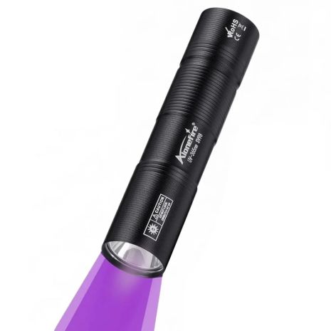 Ліхтарик ультрафіолетовий Alonefire SV98 365nm (77*17mm) на акумуляторі із зарядкою по Type-C Black