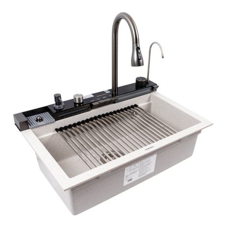 Гранітна мийка VALESO 6846 IRENA, матова, топаз