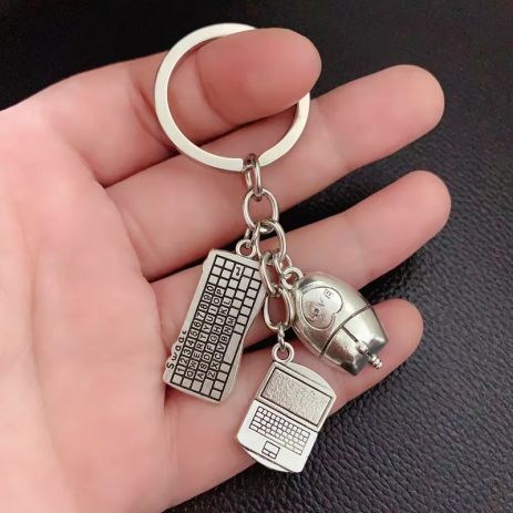 Брелок для программиста клавиатура ноутбук мышь компьютер