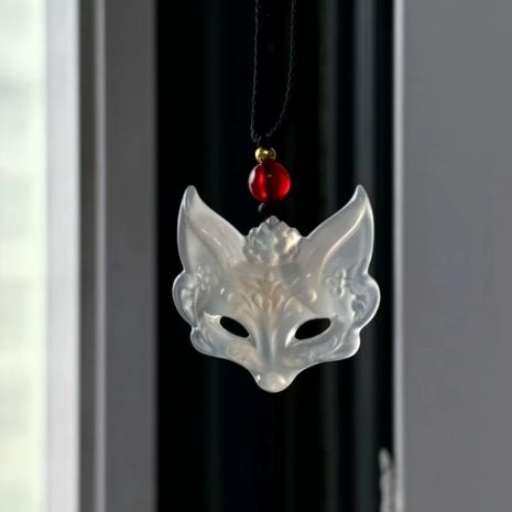 Підвіска лисиця кулон у вигляді білої маски лисиці китайський етнічний стиль