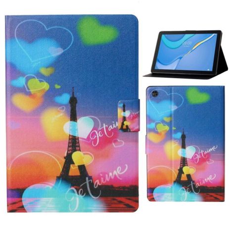 Чохол TPU Multiview Cover HardPrinted з малюнком для Samsung Galaxy Tab A7 Lite 8.7 T220 T225 Ейфелева Вежа