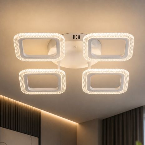 Світлодіодна люстра VALESO G 2708/4 білого кольору, 64W