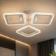 Стельова LED люстра VALESO G 2703/3 WT 54W з ІЧ-пультиком та регулюванням яскравості
