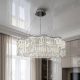 Велика кришталева люстра Diasha 125W до 20 м² колір Хром 576/800HR
