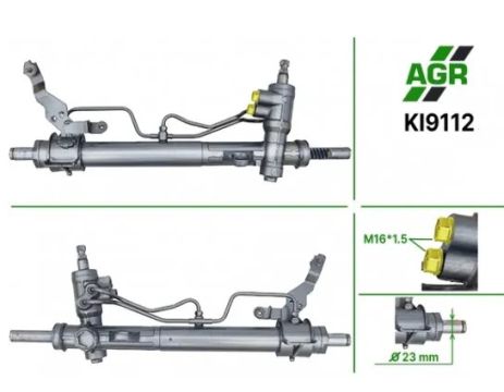 Рулевая рейка с ГУР, новая, KIA PICANTO (BA) 04-, AGR (KI9211)