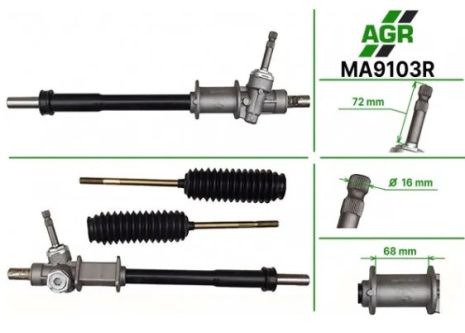 Рулевая рейка без УР, восстановленная, MAZDA 626 GC 82-86, AGR (MA9103R)