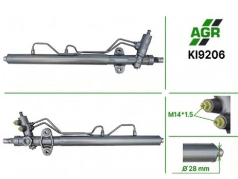 Рульова рейка з ГПК, нова, KIA CARNIVAL II (GQ) 01-05, AGR (KI9206)