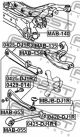 Тяга задняя поперечная Mitsubishi Endeavor/Eclipse IV/Galant IX, FEBEST (0425DJ1R3)
