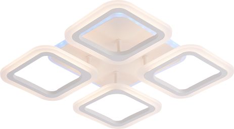 Люстра стельова LI8822/4B WH (RGB), біла, LED 64W+8W