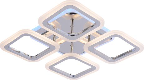 Люстра стельова LI8822/4B CR (RGB), хром, LED 64W+8W