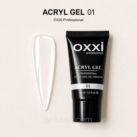 Acryl-Gel OXXI professional 01 ( прозорий ), 30 мл