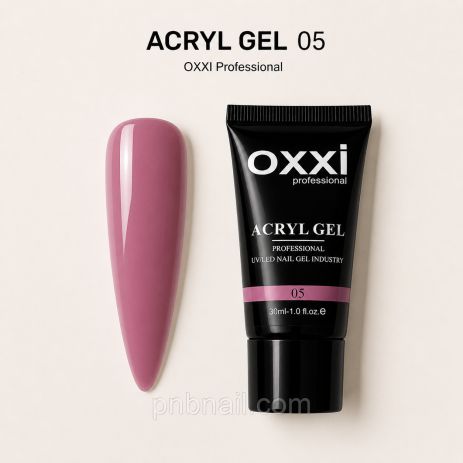 Acryl-Gel OXXI professional 05 (рожево-бежевий), 30 мл