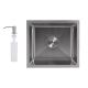 Мойка для кухни интегрированная под столешницу Lidz Handmade H4843 Brushed Steel 3,0/1,0 мм LDH4843BRU49441