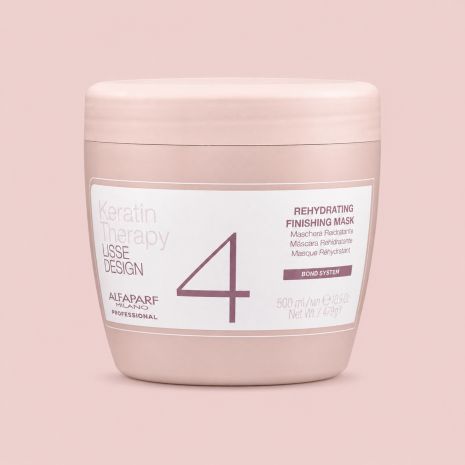 Кератиновая маска Alfaparf Lisse Design Keratin Therapy Rehydrating Mask для увлажнения сухих и поврежденных волос 500 мл