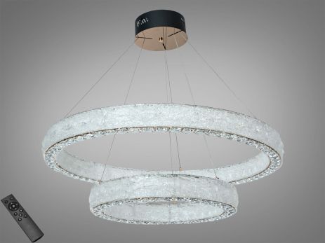 Хрустальная люстра на два кольца Diasha 142W до 20 м² цвет Золото 662/800+500GD