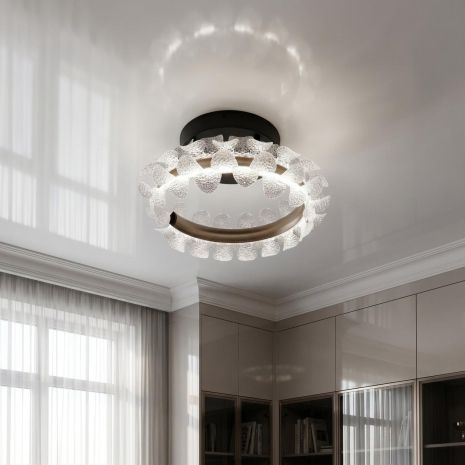 Люстра в маленькую спальню Diasha 40W до 10 м² цвет Золото 2511/400CG