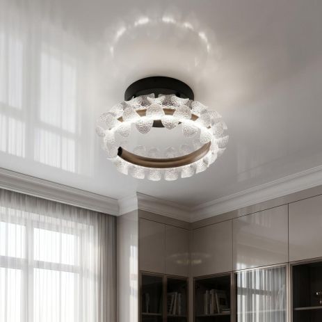 Люстра в маленькую спальню Diasha 40W до 10 м² цвет Золото 2511/400CG
