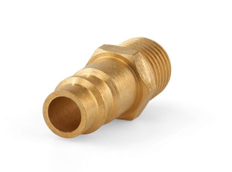 Штуцер быстросъёмный с наружной резьбой 1/4", латунь Miol 81-282