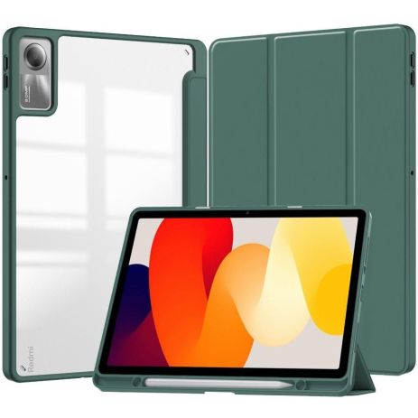 Чохол TPUCristal Pen holder для Xiaomi Redmi Pad SE 11 Темно-зелений