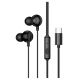 Наушники проводные Hoco M117 вакуумные Type-C с микрофоном black