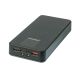 Корпус Multi-powerbank ET6, під елементи 18650 до 6 шт, 22.5W, з ліхтарем, чорний