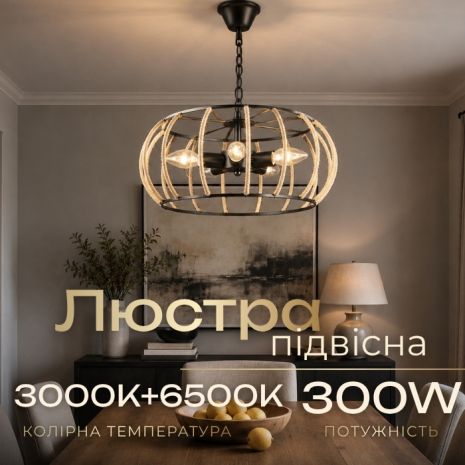 Подвесная люстра в стиле лофт E2722/5, черная