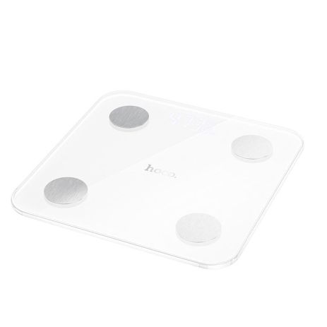 Умные весы HOCO Trust electronic scale with display DI65 |0-180kg, BT4.2, Ailink APP| white