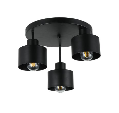 Потолочная люстра VALESO G 07522/3 Matte Black, черная Потолочная люстра VALESO G 07522/3 Matte Black, черная